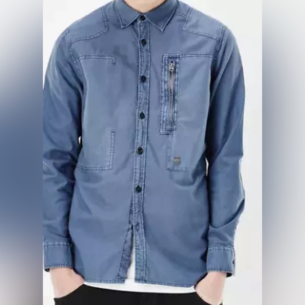 G-Star Raw Blue It Cloud Shirt Snr Mens XS Buttoned